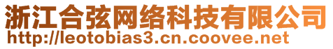 浙江合弦網(wǎng)絡(luò)科技有限公司