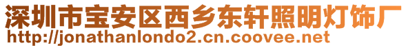 深圳市寶安區(qū)西鄉(xiāng)東軒照明燈飾廠