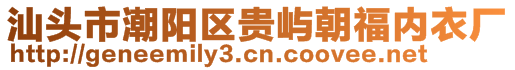 汕頭市潮陽區貴嶼朝福內衣廠