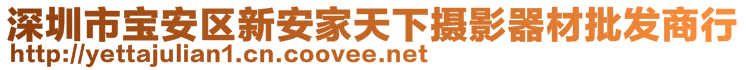 深圳市寶安區(qū)新安家天下攝影器材批發(fā)商行