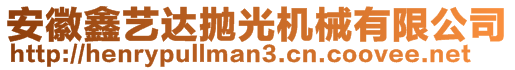 安徽鑫藝達(dá)拋光機(jī)械有限公司