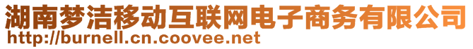 湖南夢潔移動互聯(lián)網(wǎng)電子商務(wù)有限公司