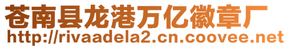 蒼南縣龍港萬億徽章廠