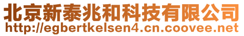 北京新泰兆和科技有限公司