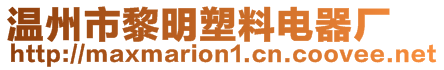 溫州市黎明塑料電器廠