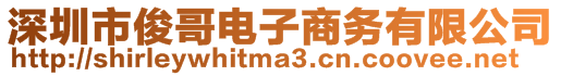 深圳市俊哥电子商务有限公司