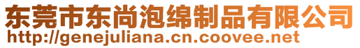 東莞市東尚泡綿制品有限公司