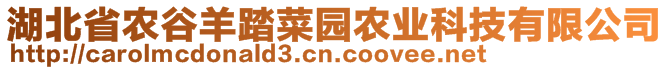 湖北省農(nóng)谷羊踏菜園農(nóng)業(yè)科技有限公司