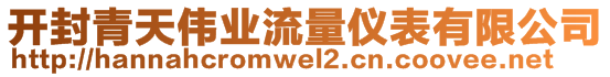開封青天偉業(yè)流量?jī)x表有限公司