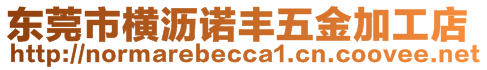 東莞市橫瀝諾豐五金加工店