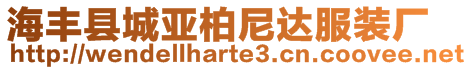 海豐縣城亞柏尼達服裝廠