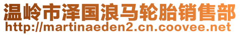 溫嶺市澤國浪馬輪胎銷售部