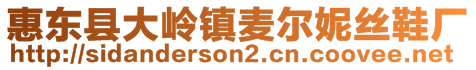 惠東縣大嶺鎮(zhèn)麥爾妮絲鞋廠