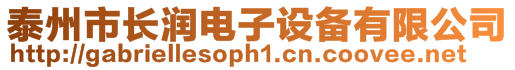 泰州市長潤電子設備有限公司