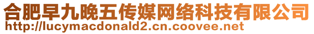 合肥早九晚五傳媒網(wǎng)絡(luò)科技有限公司