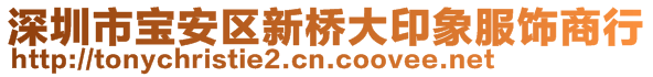 深圳市寶安區(qū)新橋大印象服飾商行