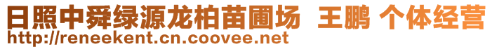 日照中舜綠源龍柏苗圃場(chǎng)  王鵬 個(gè)體經(jīng)營(yíng)