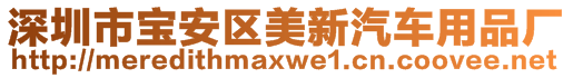 深圳市寶安區(qū)美新汽車用品廠