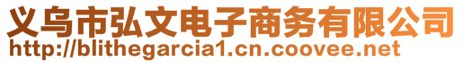 義烏市弘文電子商務有限公司