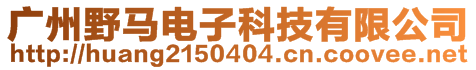 廣州野馬電子科技有限公司