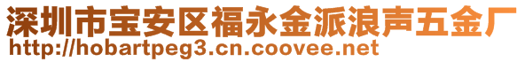 深圳市宝安区福永金派浪声五金厂