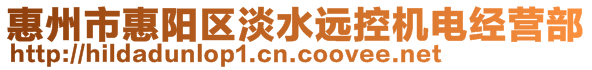 惠州市惠陽區(qū)淡水遠(yuǎn)控機(jī)電經(jīng)營部