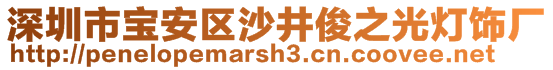 深圳市寶安區(qū)沙井俊之光燈飾廠