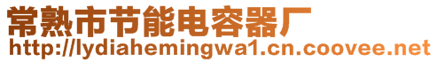 常熟市節(jié)能電容器廠