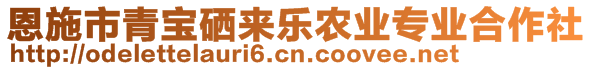 恩施市青寶硒來樂農(nóng)業(yè)專業(yè)合作社