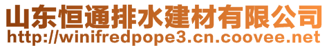 山東恒通排水建材有限公司