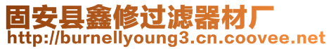 固安縣鑫修過(guò)濾器材廠(chǎng)