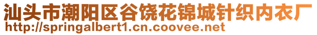汕頭市潮陽區谷饒花錦城針織內衣廠