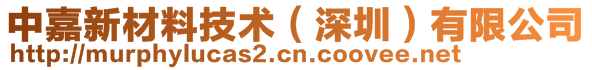 中嘉新材料技術(shù)（深圳）有限公司