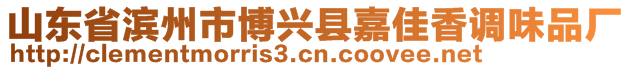 山东省滨州市博兴县嘉佳香调味品厂