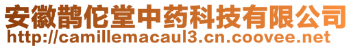 安徽鵲佗堂中藥科技有限公司