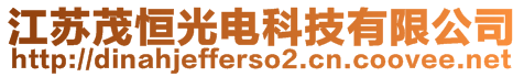 江蘇茂恒光電科技有限公司