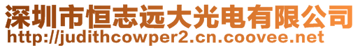 深圳市恒志遠(yuǎn)大光電有限公司