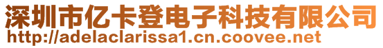 深圳市億卡登電子科技有限公司