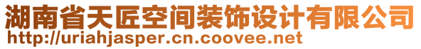 湖南省天匠空間裝飾設計有限公司