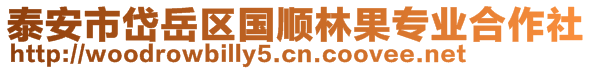 泰安市岱岳區(qū)國順林果專業(yè)合作社