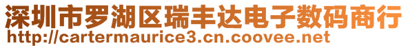 深圳市羅湖區(qū)瑞豐達(dá)電子數(shù)碼商行