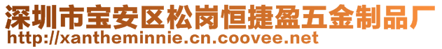 深圳市寶安區(qū)松崗恒捷盈五金制品廠