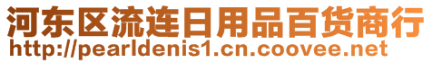 河?xùn)|區(qū)流連日用品百貨商行