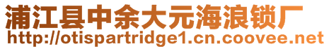 浦江縣中余大元海浪鎖廠