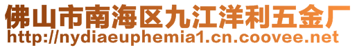 佛山市南海區(qū)九江洋利五金廠