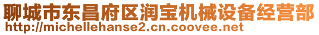 聊城市東昌府區(qū)潤寶機(jī)械設(shè)備經(jīng)營部