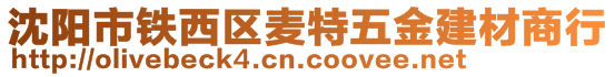 沈陽市鐵西區(qū)麥特五金建材商行