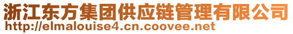 浙江東方集團供應鏈管理有限公司