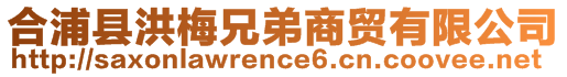 合浦縣洪梅兄弟商貿(mào)有限公司