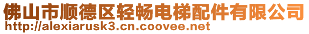佛山市順德區(qū)輕暢電梯配件有限公司